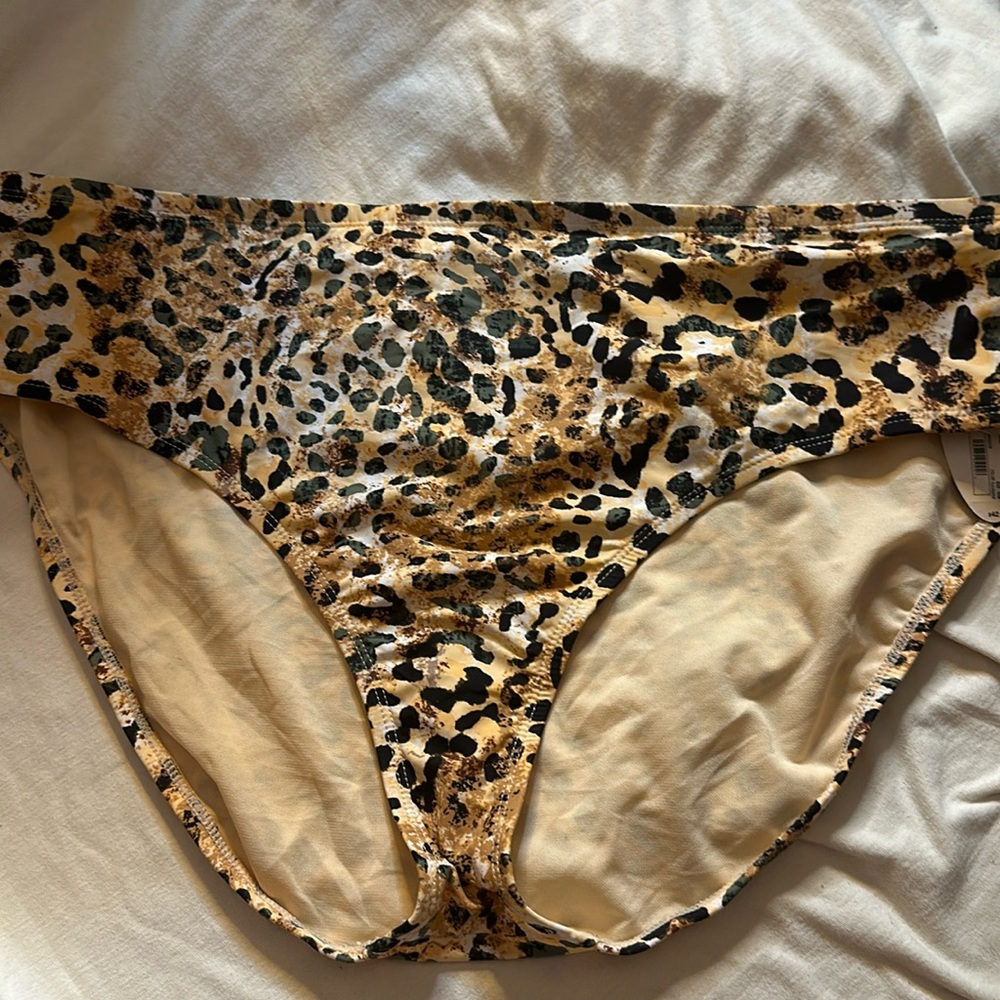 Mynah Cheetah Classic Hipster Medium Coverage Bathing Suit Bottom